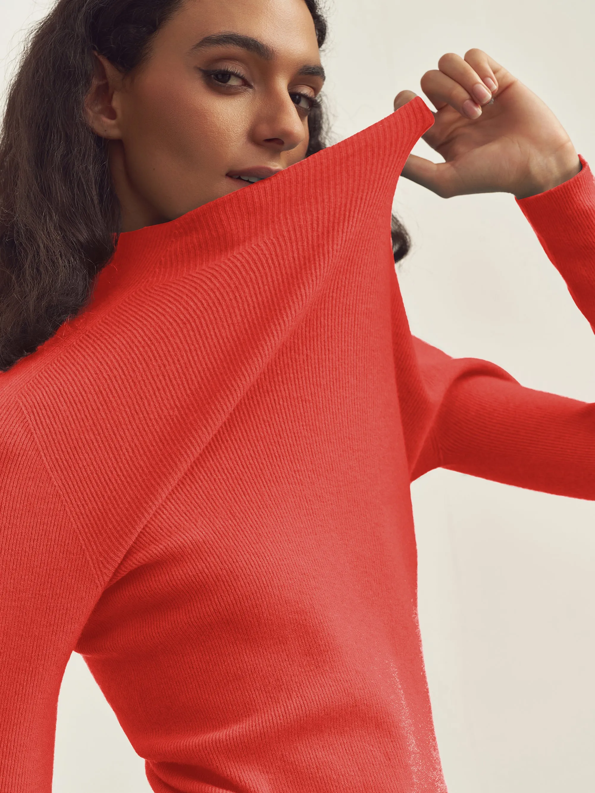 Seamless Lightweight Washable Wool Knit Base Layer Top