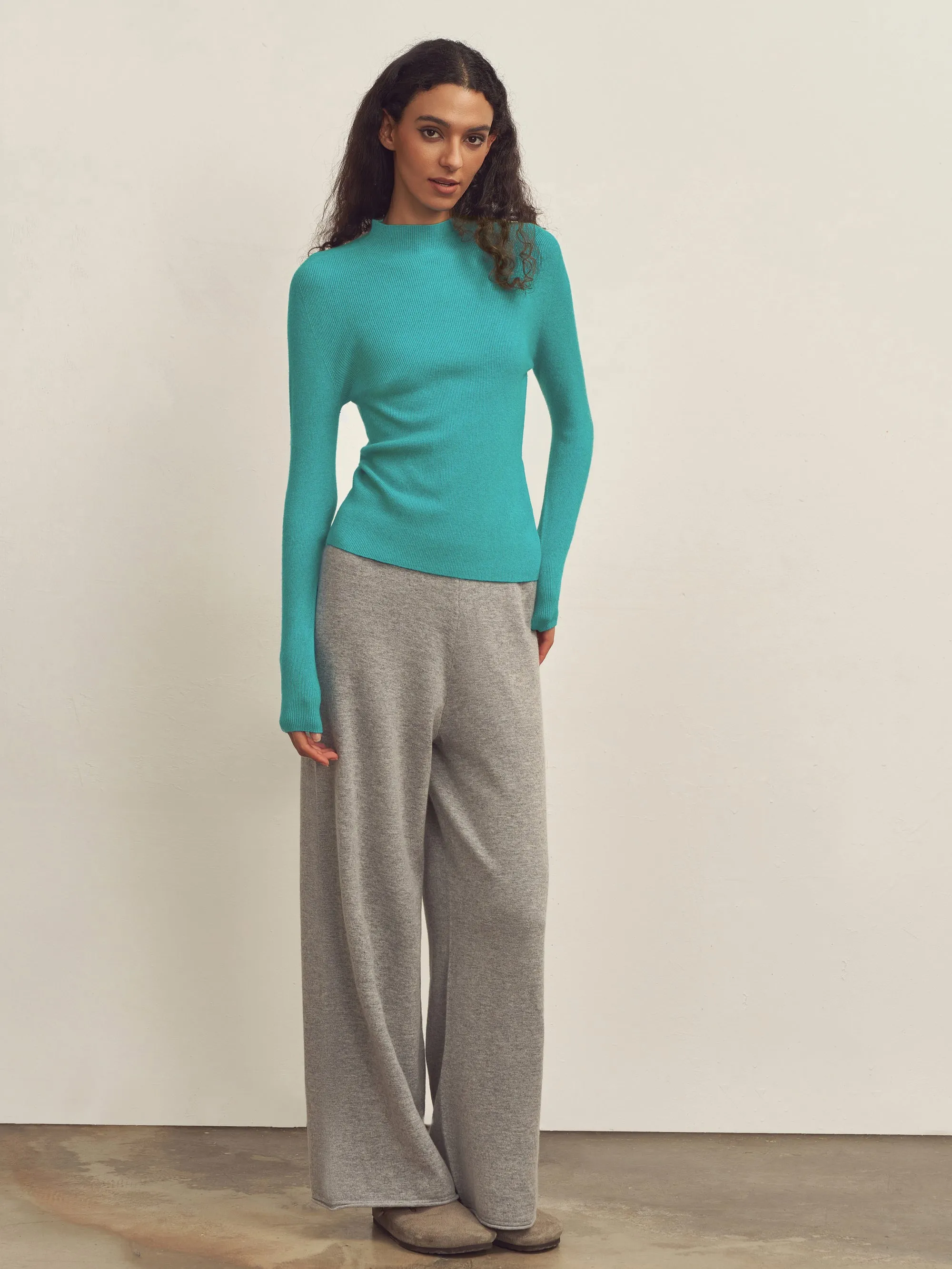 Seamless Lightweight Washable Wool Knit Base Layer Top