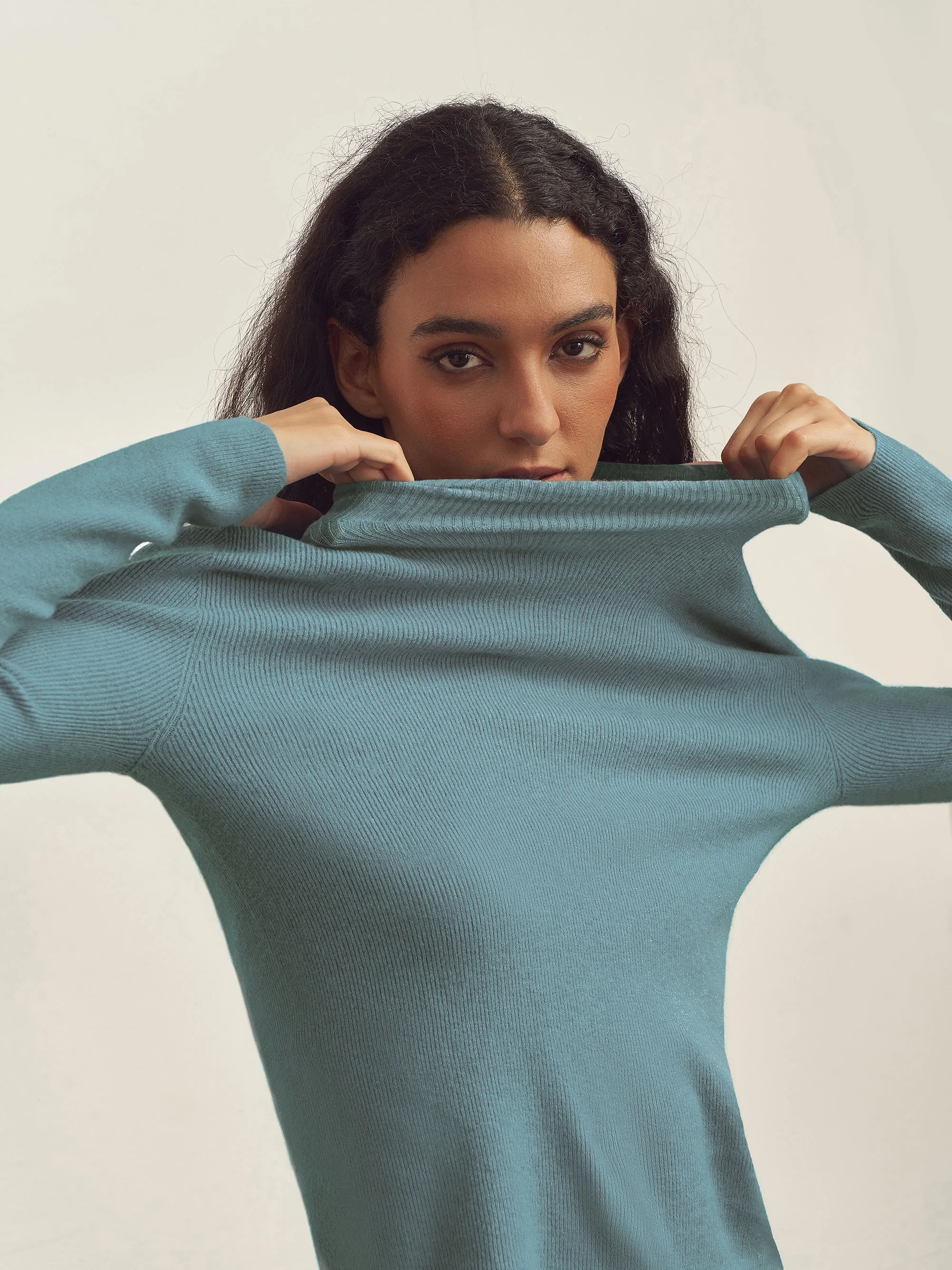 Seamless Lightweight Washable Wool Knit Base Layer Top