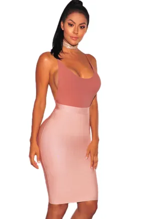 Sexy Apricot Bandage Pencil Skirt