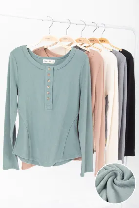 Soft Ocean Henley Top