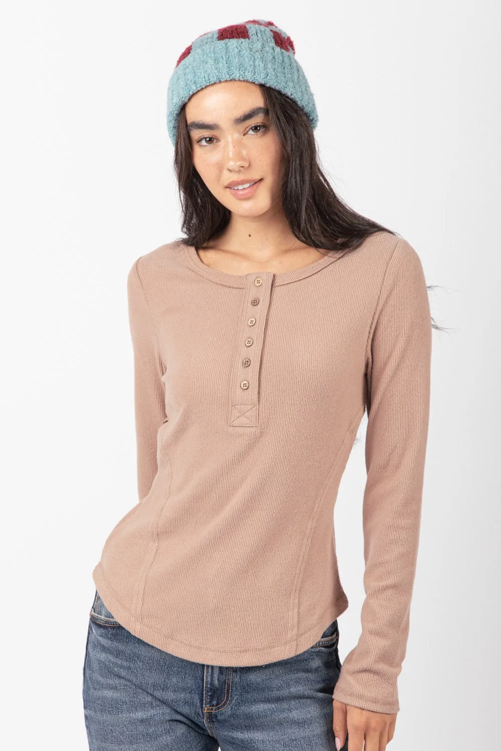Soft Ocean Henley Top
