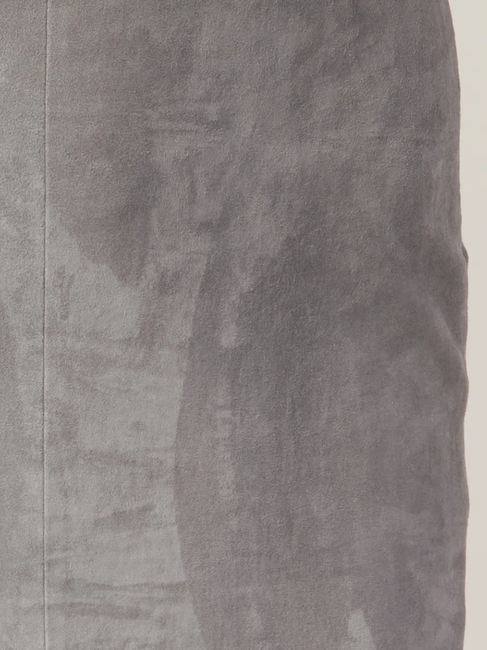 Suede Side Zip Pencil Skirt