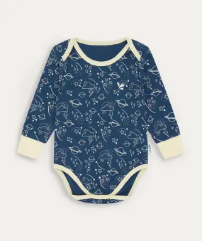 Thermal Base Layer Baby Grow - Navy Sky