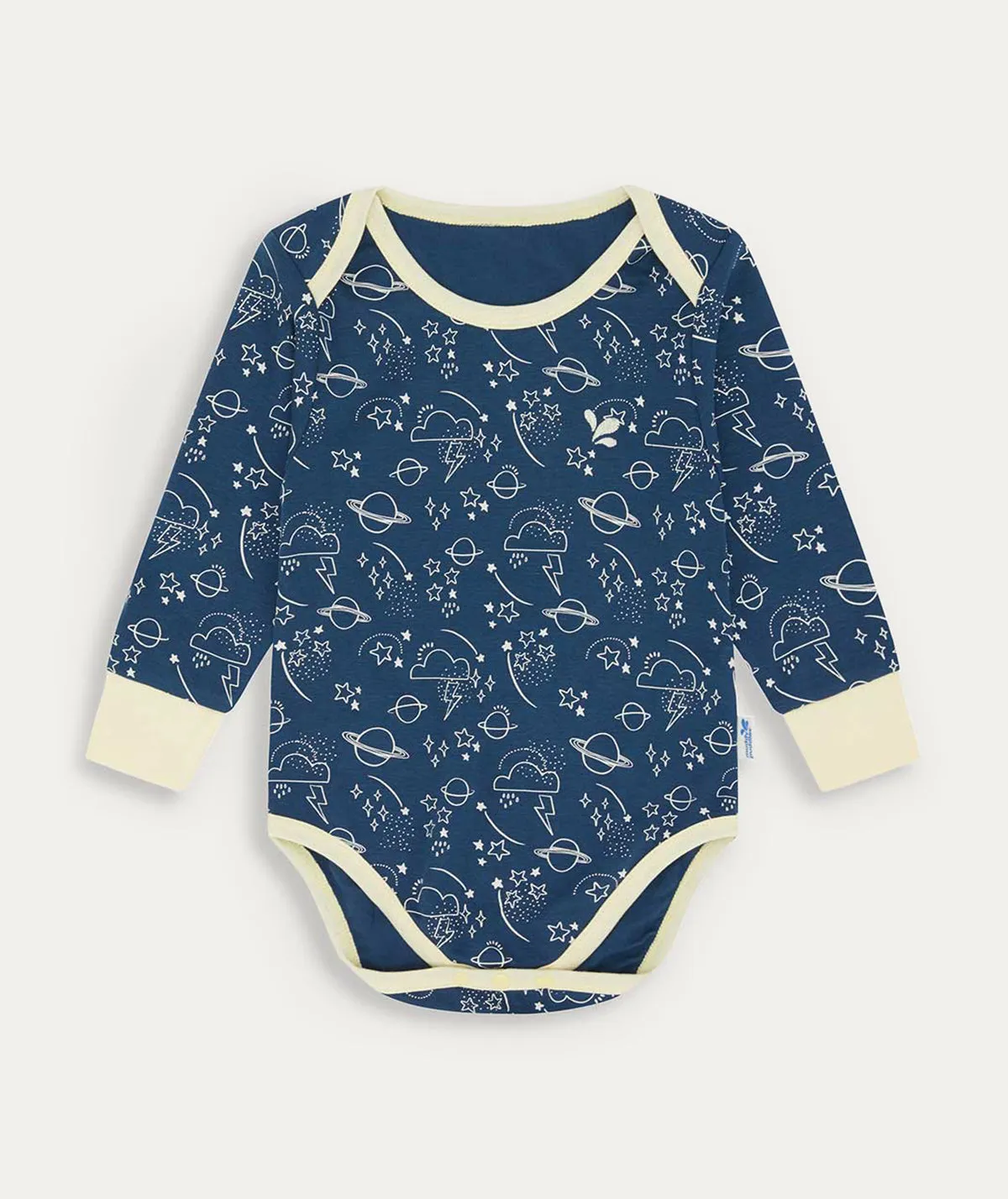 Thermal Base Layer Baby Grow - Navy Sky
