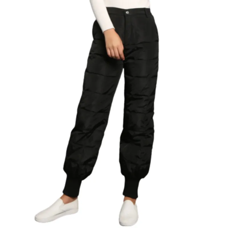 Thick Duck Down High Waist Warm Pants