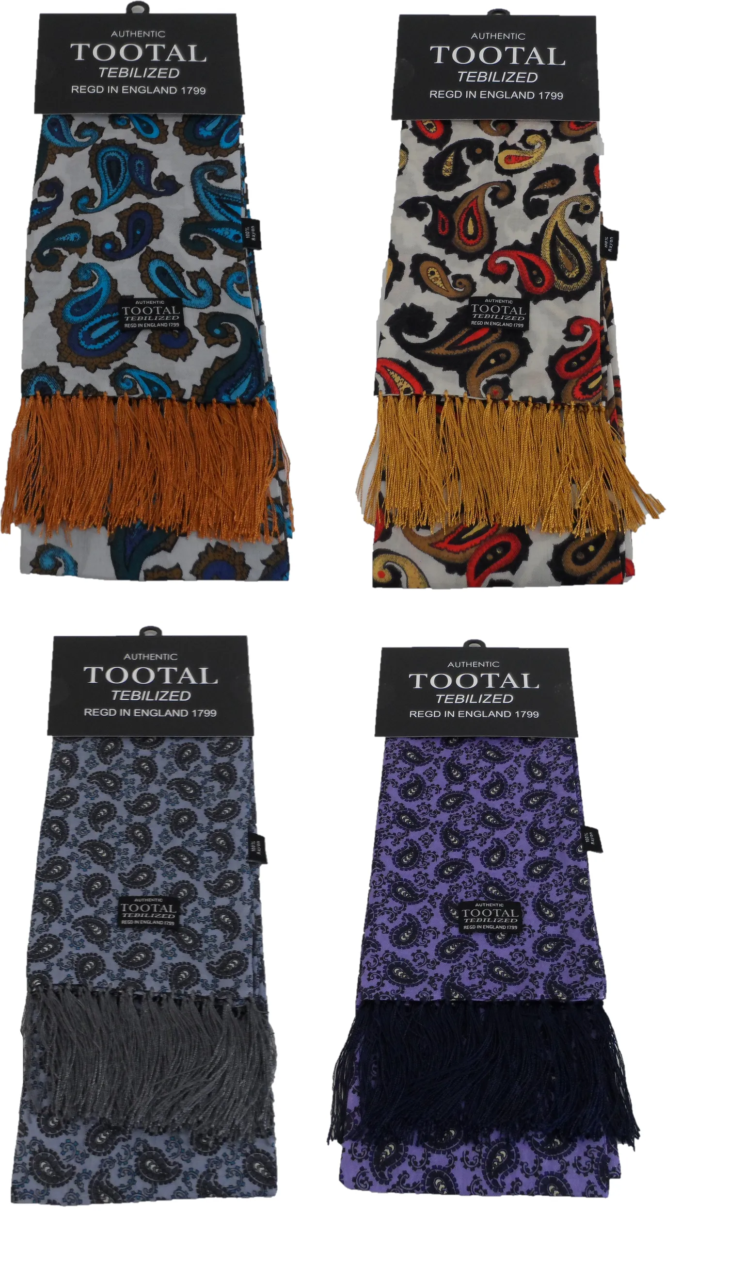Tootal Mens Tebilized 100% Rayon Printed Scarf