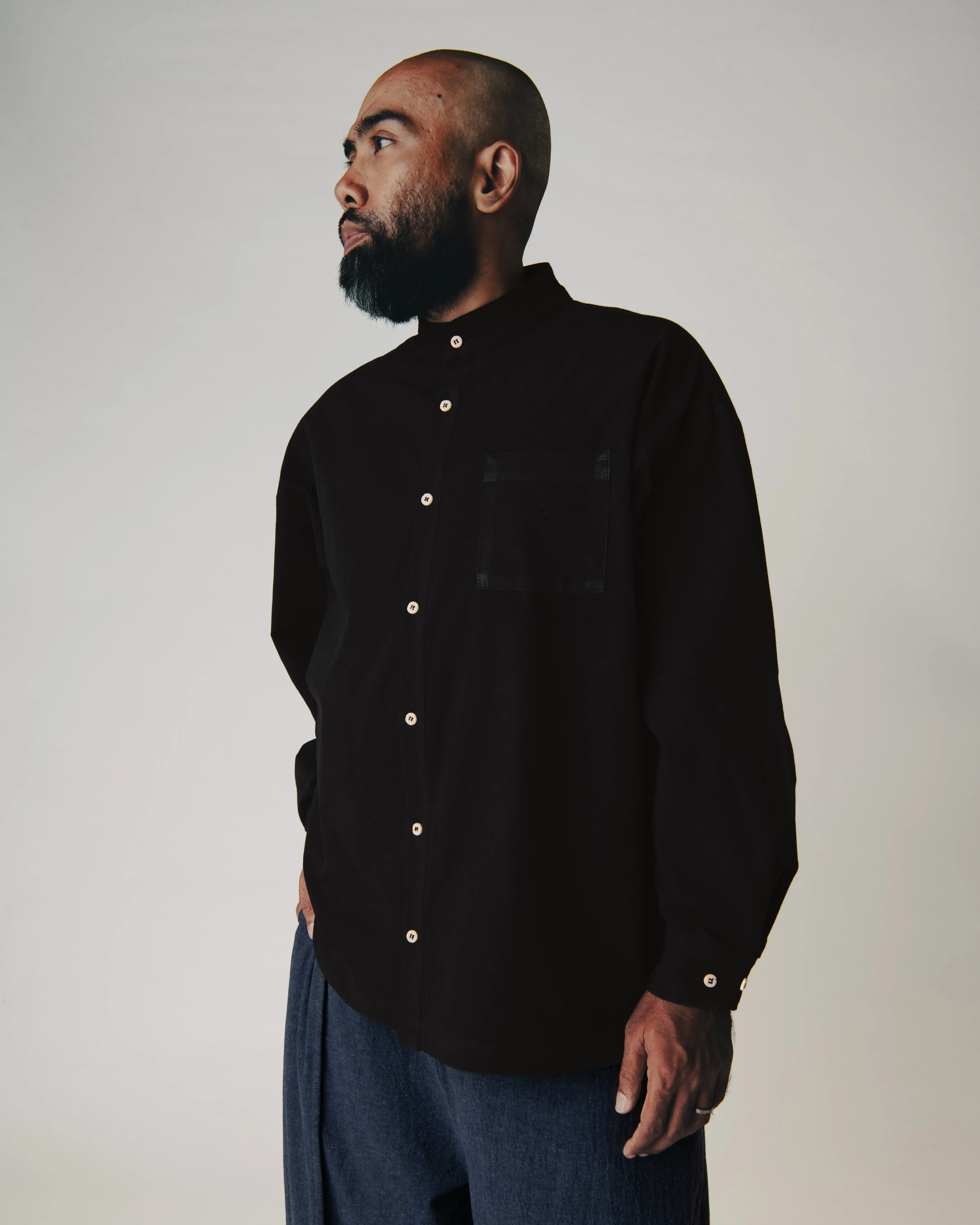 Unisex: The Oversized Shirt (Black)