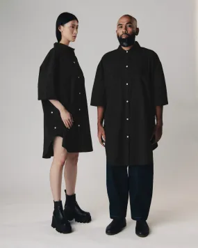 Unisex: The Shirt Dress (Black)