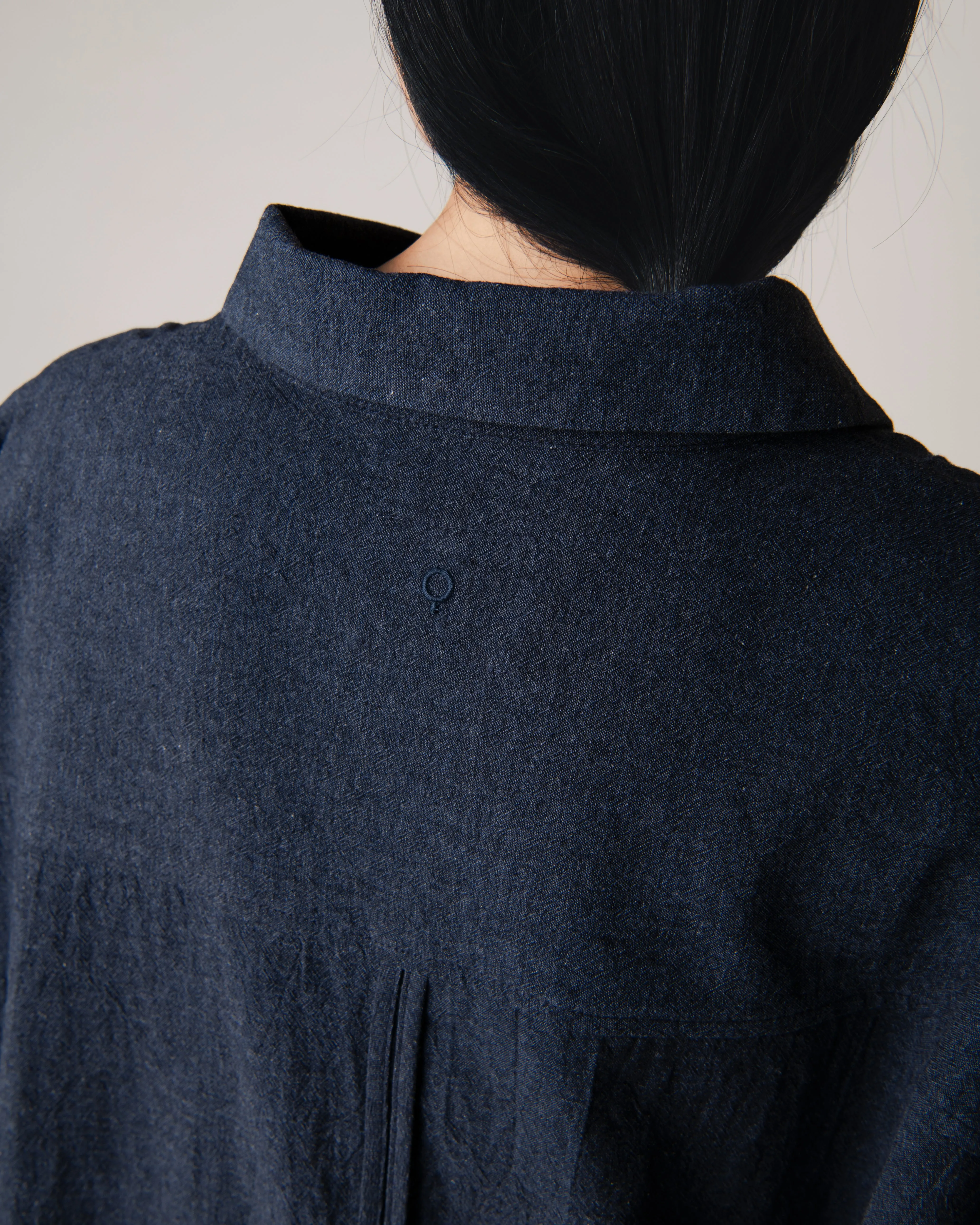 Unisex: The Shirt Dress (Dark Blue)