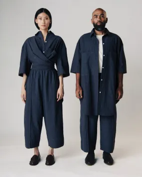 Unisex: The Shirt Dress (Dark Blue)