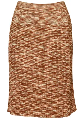 Vaz Skirt Burnt Orange Spacedye