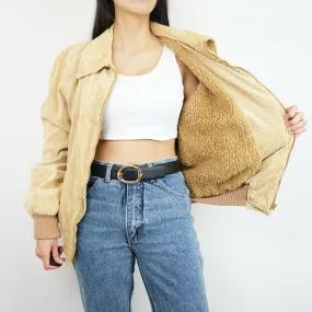Vintage Corduroy Teddy Jacket size S