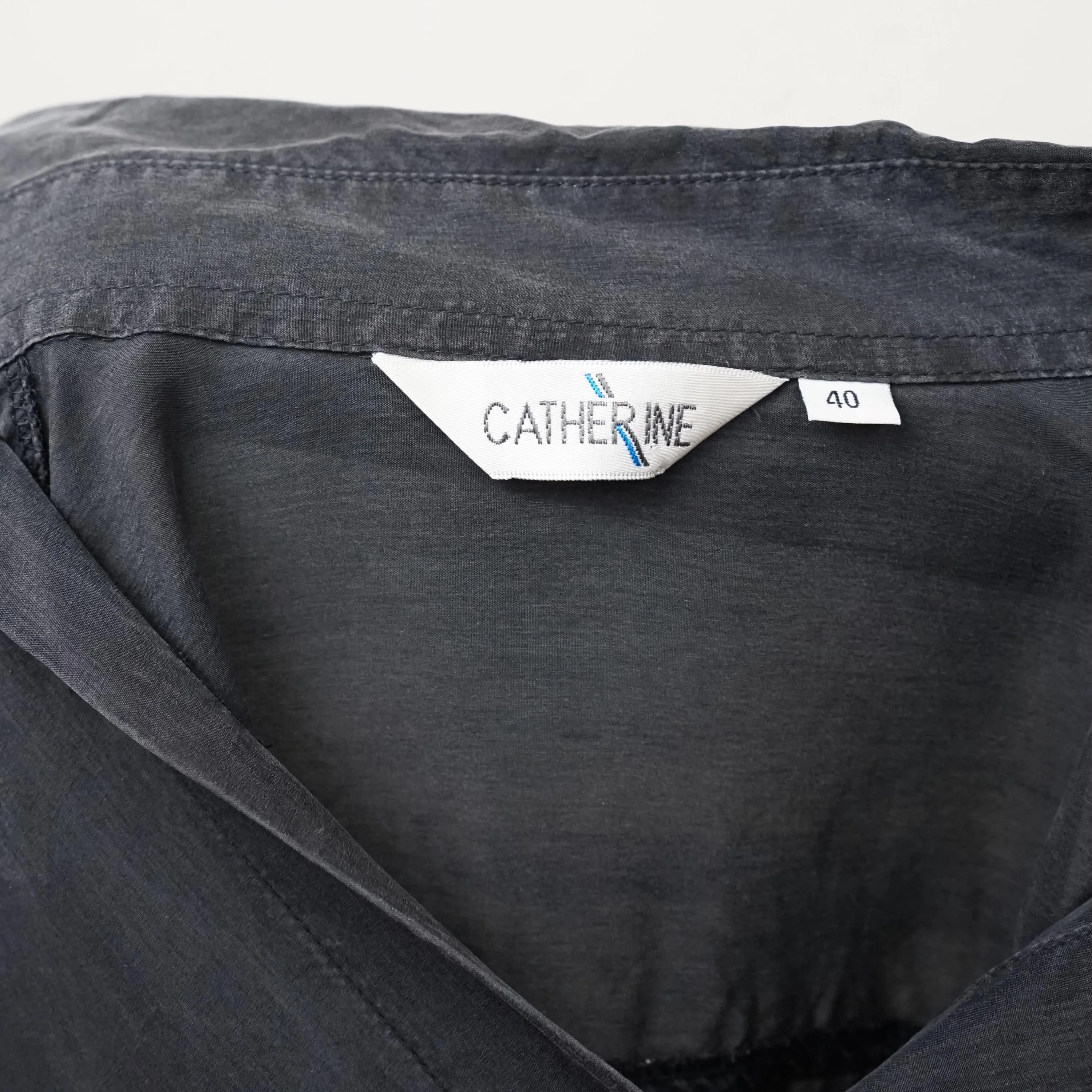 Vintage silk Shirt size L black