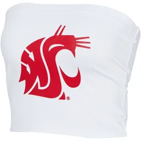 Washington State white Bandeau top