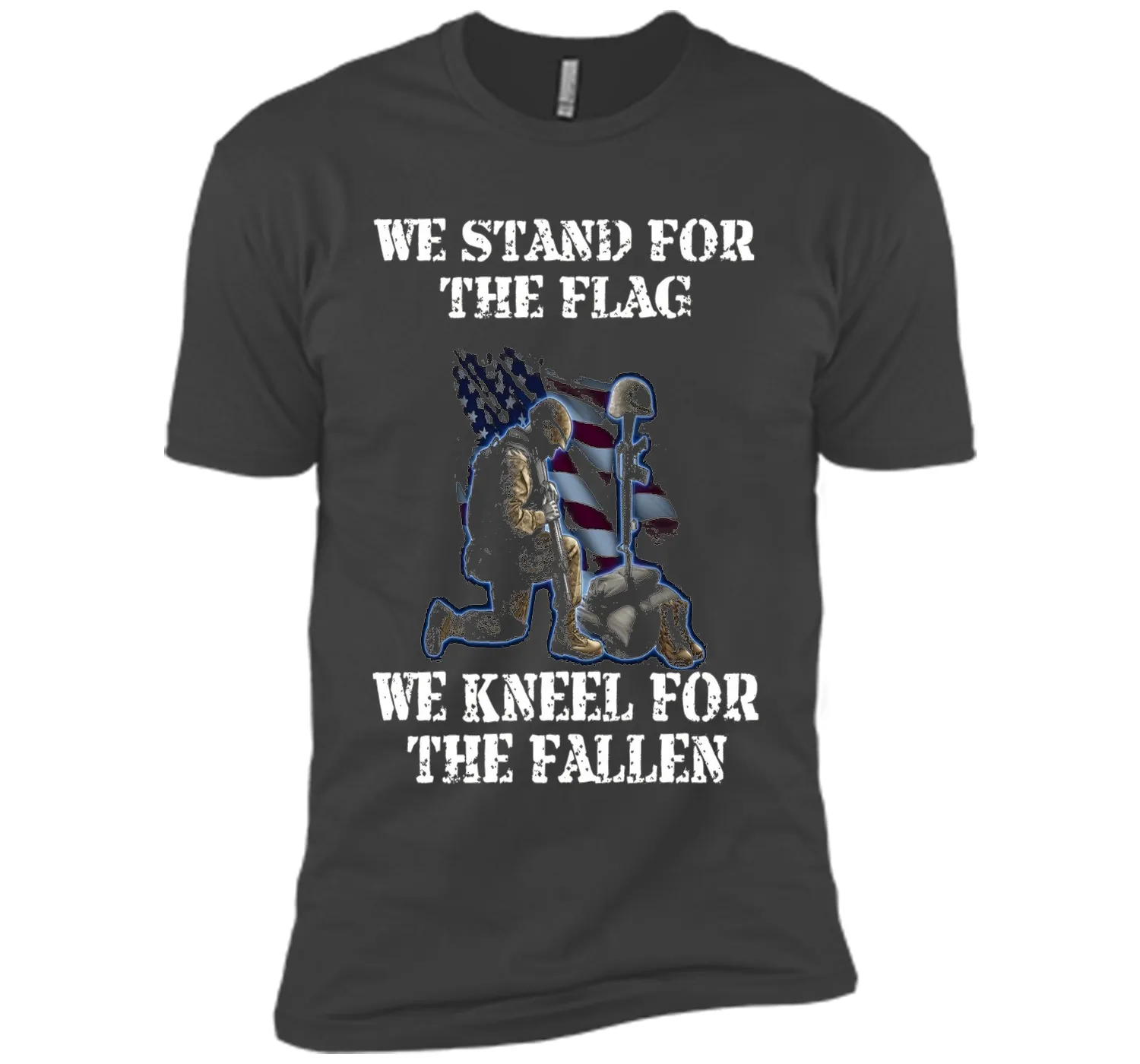We Stand For The Flag We Kneel For The Fallen T-Shirt