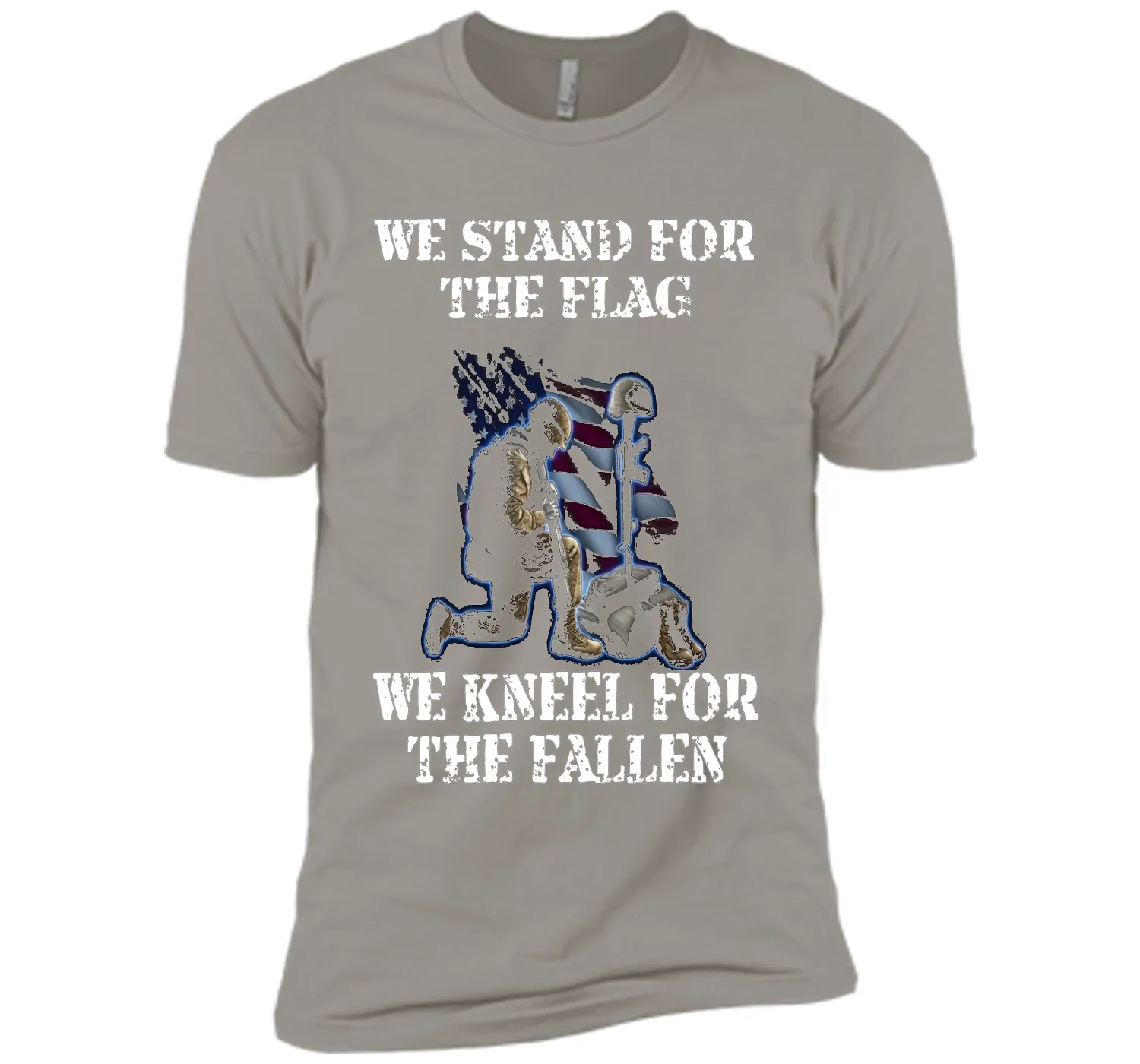 We Stand For The Flag We Kneel For The Fallen T-Shirt