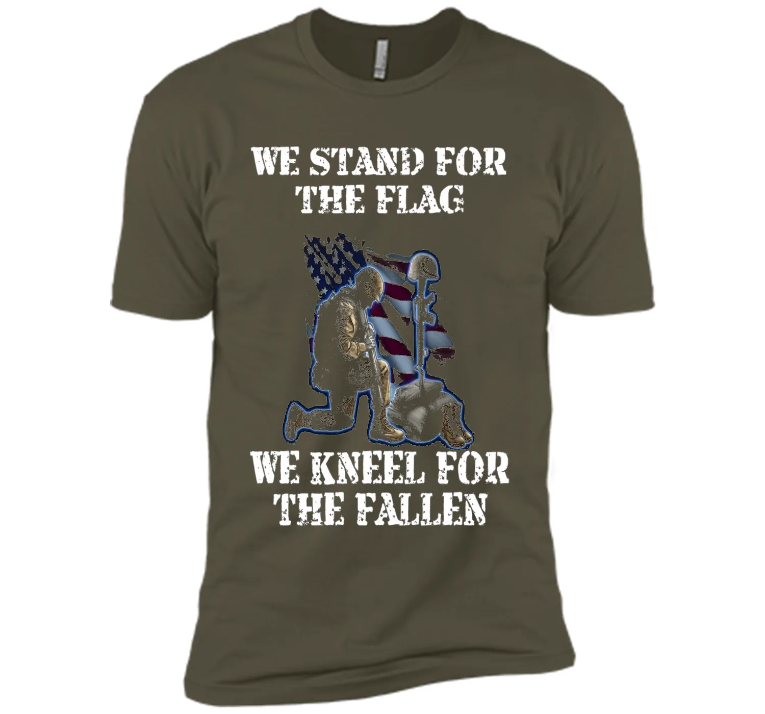 We Stand For The Flag We Kneel For The Fallen T-Shirt