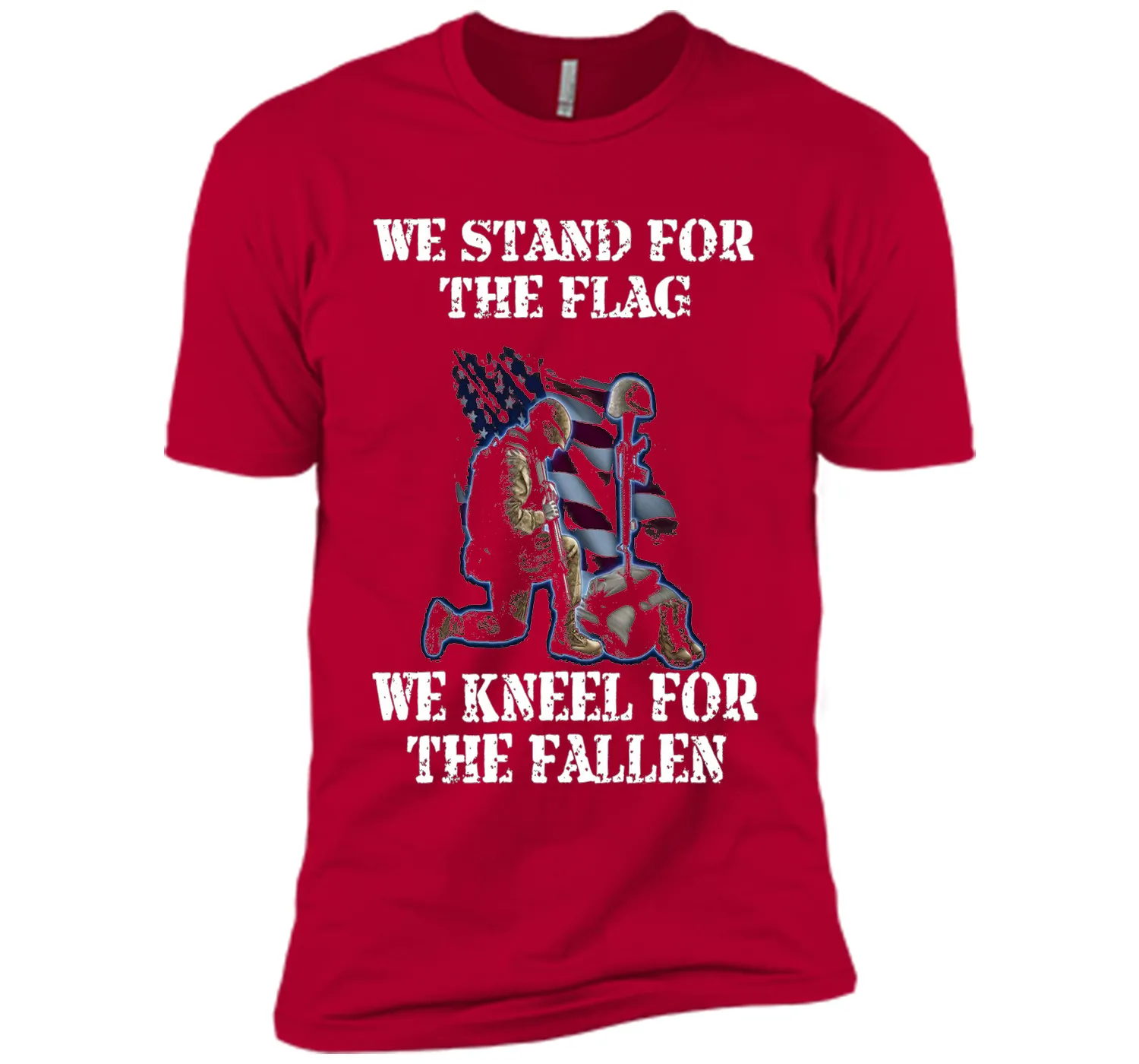 We Stand For The Flag We Kneel For The Fallen T-Shirt