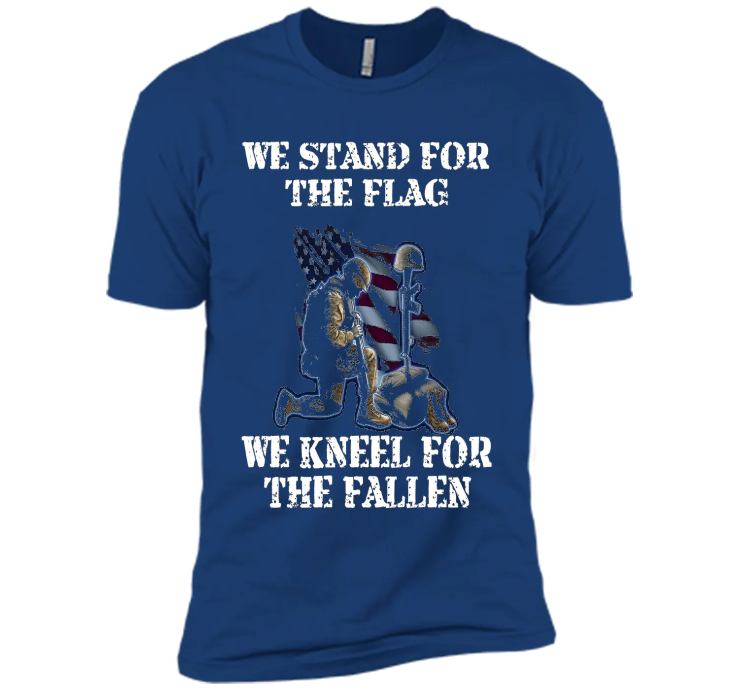 We Stand For The Flag We Kneel For The Fallen T-Shirt