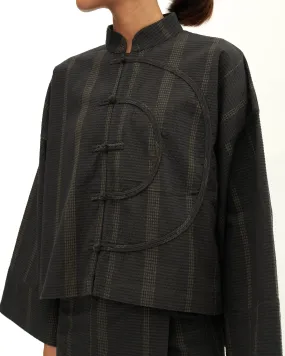 Women: Tàiyáng Boxy Top (Dark Blue)