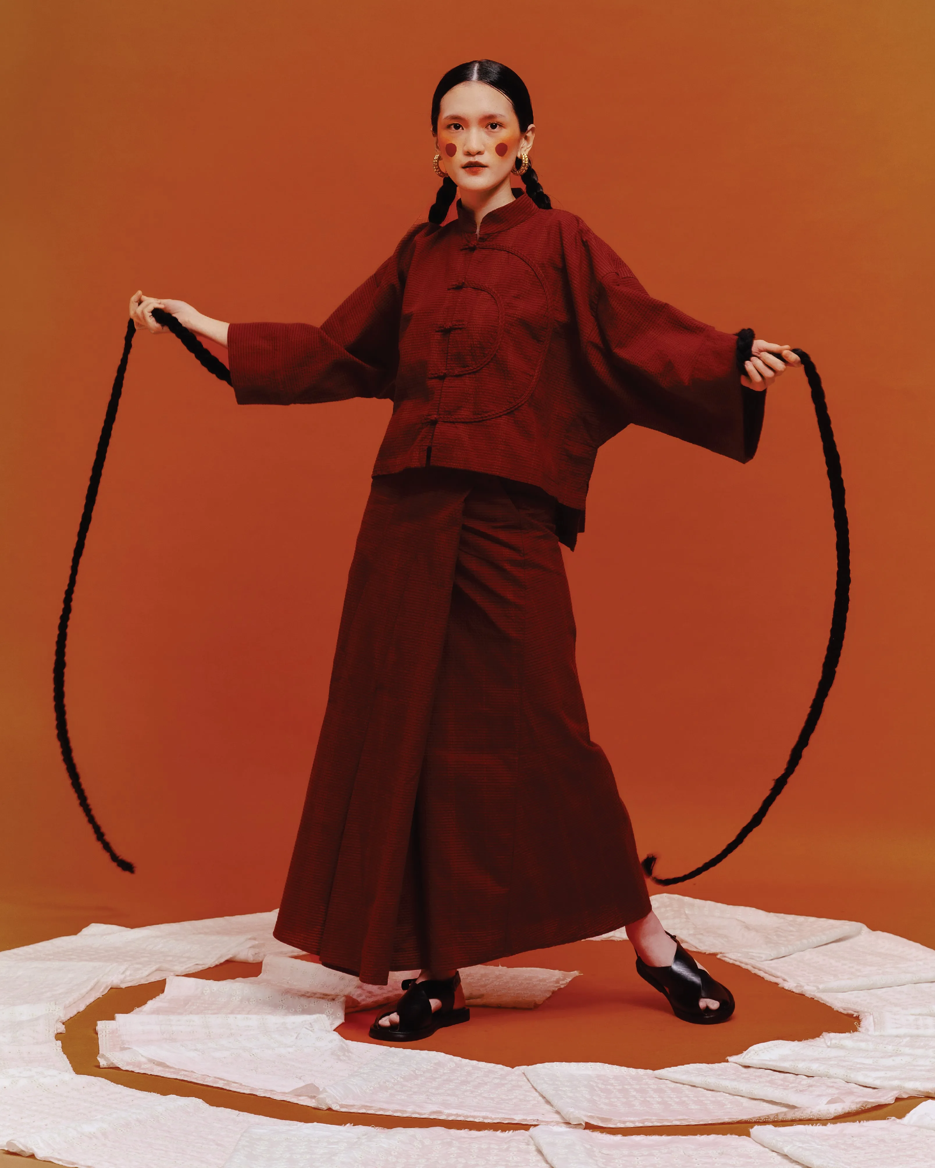 Women: Tàiyáng Boxy Top (Rosewood)