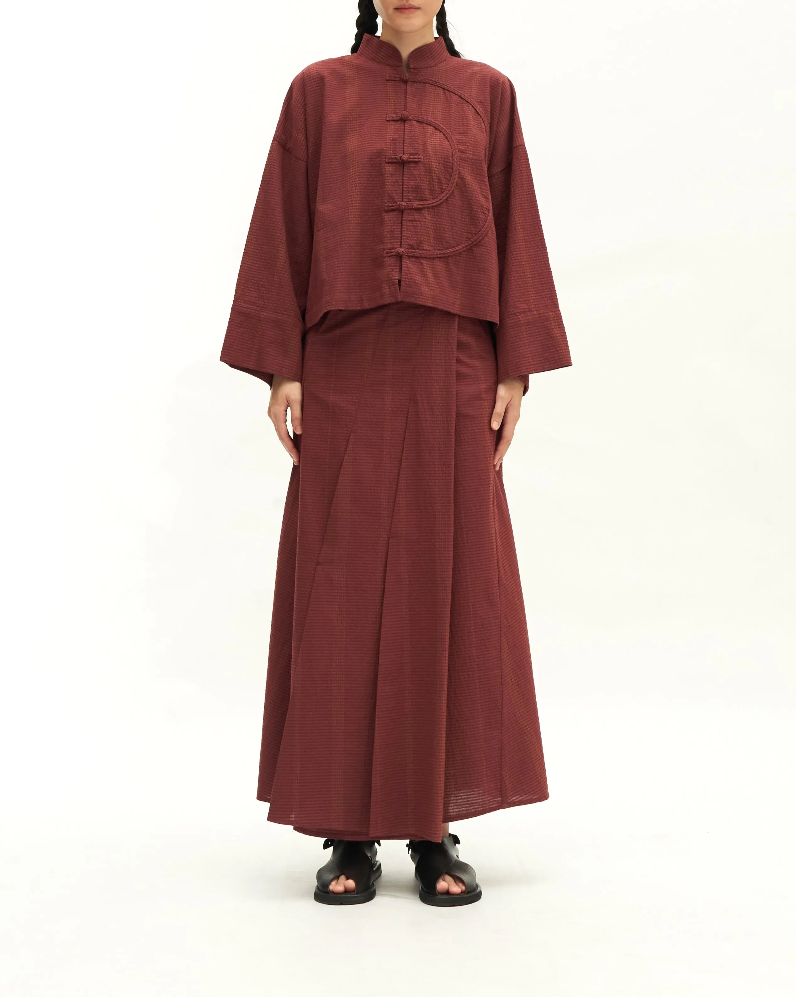Women: Tàiyáng Boxy Top (Rosewood)
