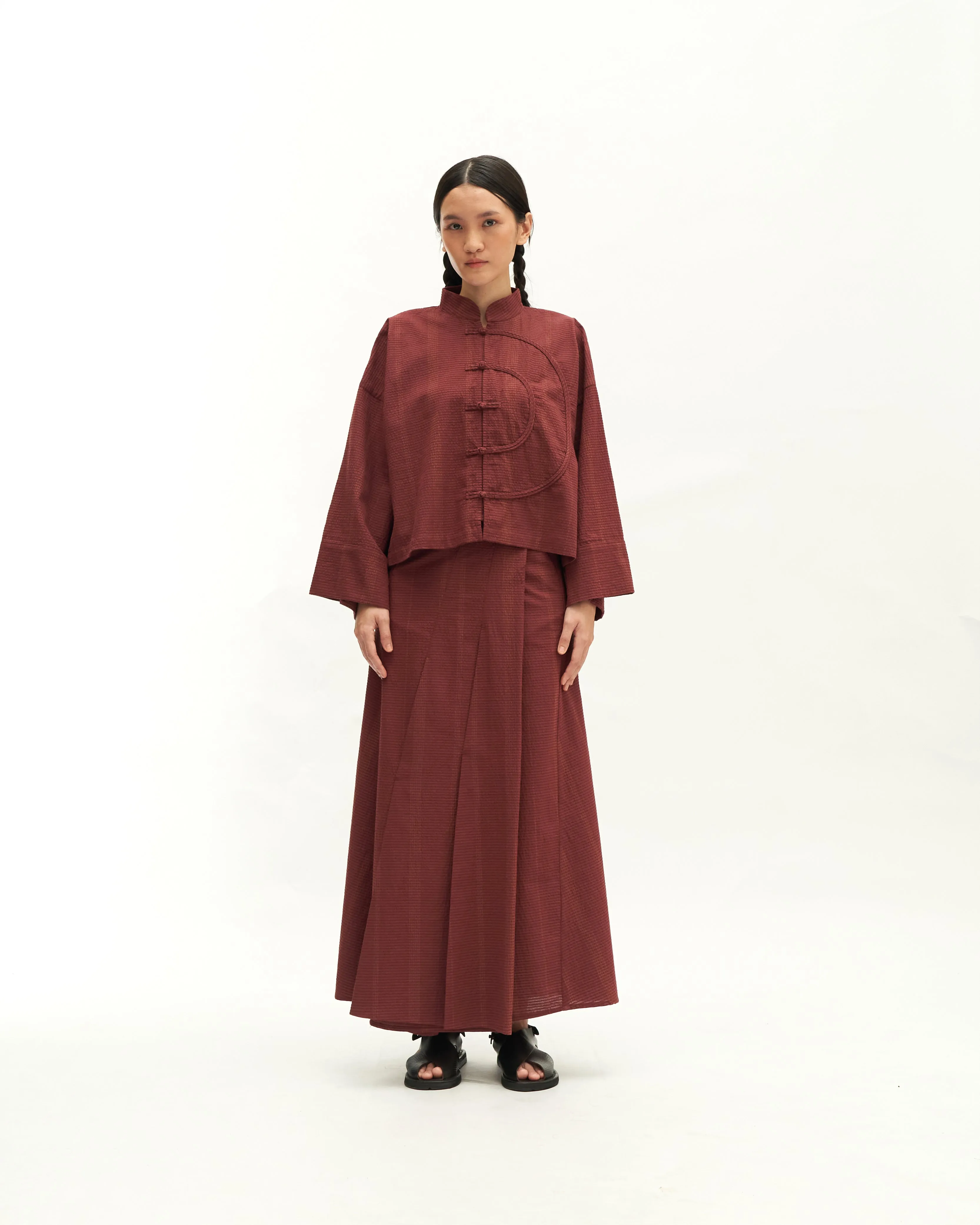 Women: Tàiyáng Boxy Top (Rosewood)