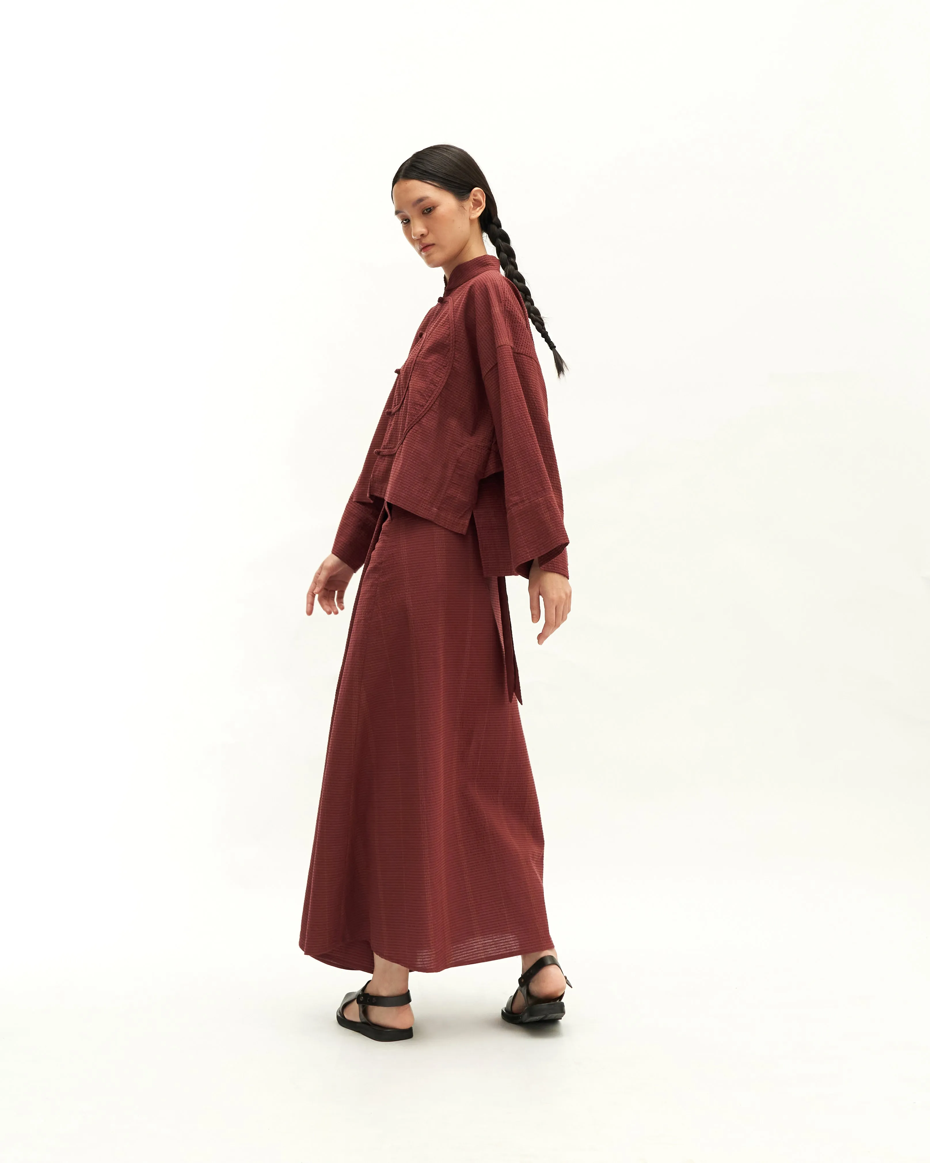 Women: Tàiyáng Boxy Top (Rosewood)