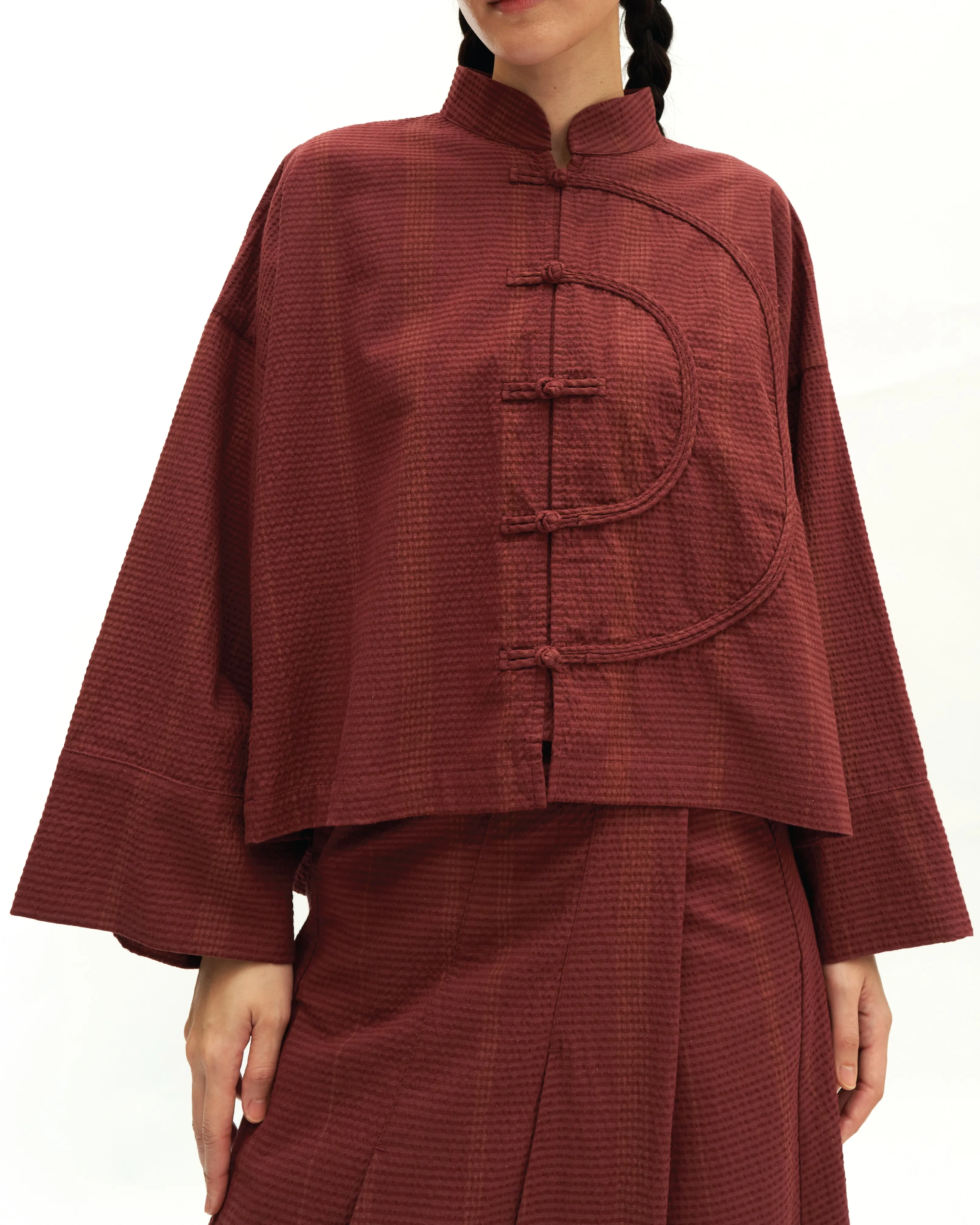Women: Tàiyáng Boxy Top (Rosewood)