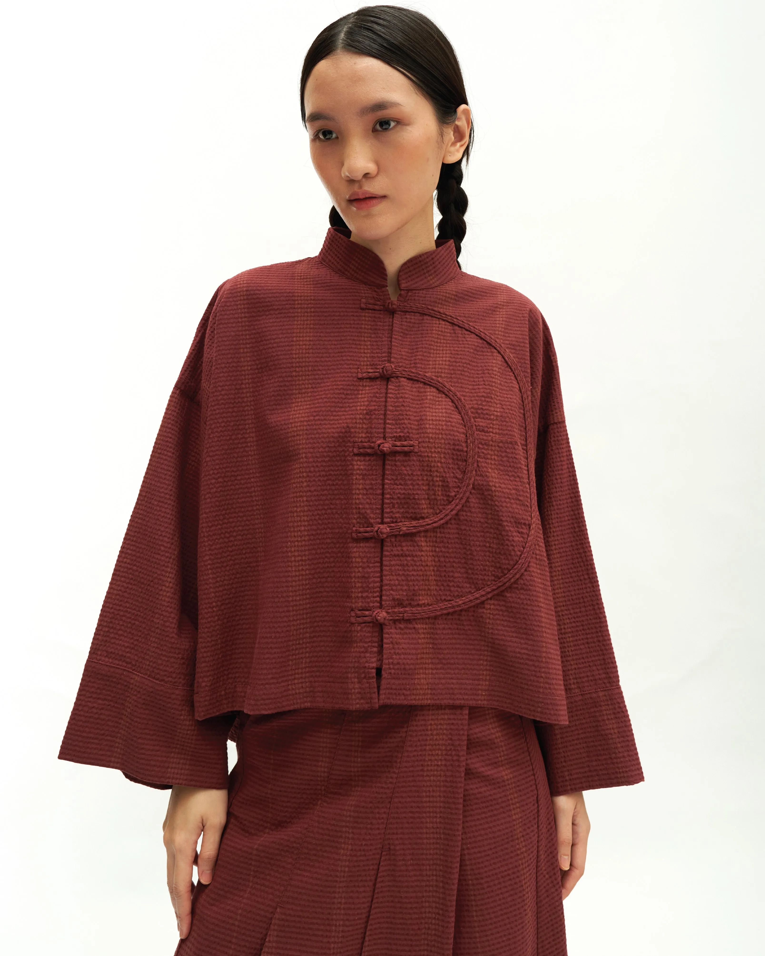 Women: Tàiyáng Boxy Top (Rosewood)