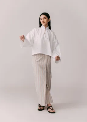 Women: Tunas Cropped Kedah Top (Off White)