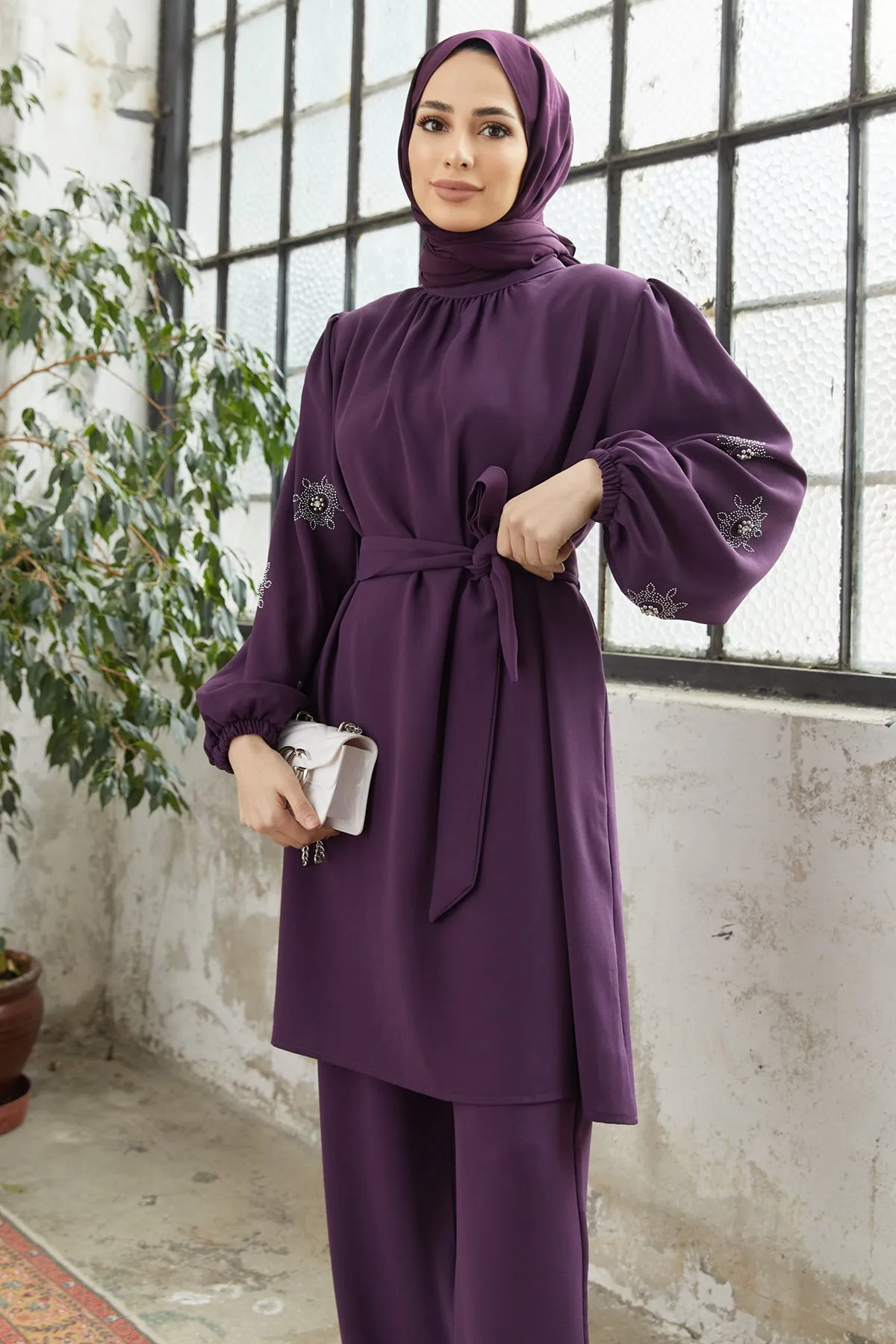 ZRF Women Mila Striped Set - Purple - Lacey